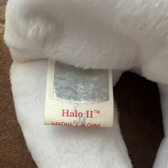 Ty Halo II White and Gold Angel Bear Plush - Picture 7 of 9